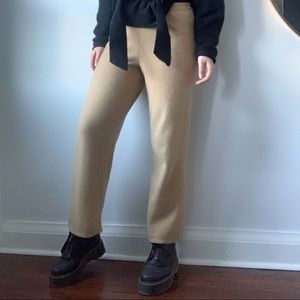 Two Ply Cashmere Wide Leg  Lounge-pants By Lord and Taylor